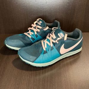 Womens Nike Zoom Rival XC Green Cross Country Spikes Size 8.5